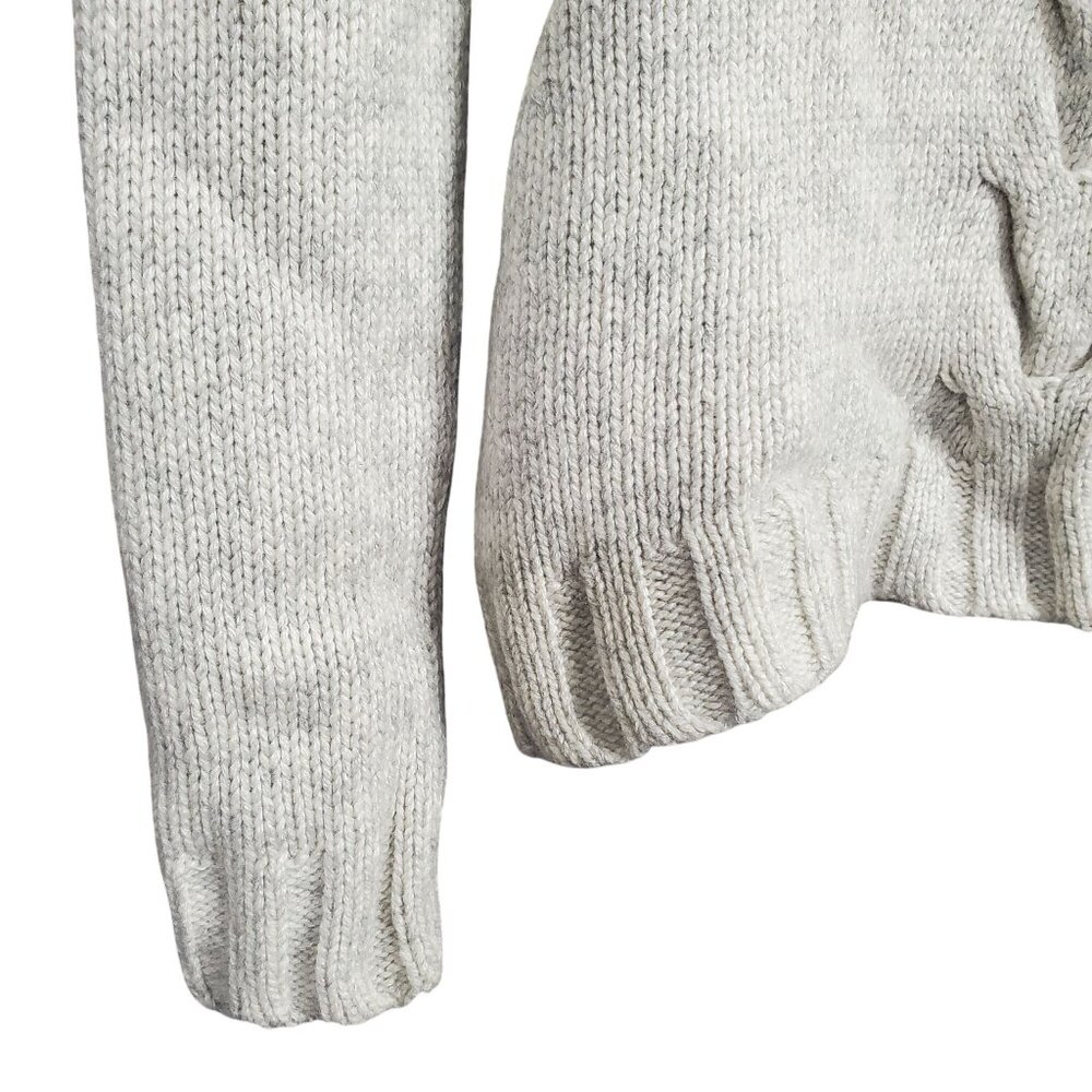 Banana Republic Womens XS Sweater Cable Knit Deep V Lambswool Cashmere Modal - Picture 8 of 11